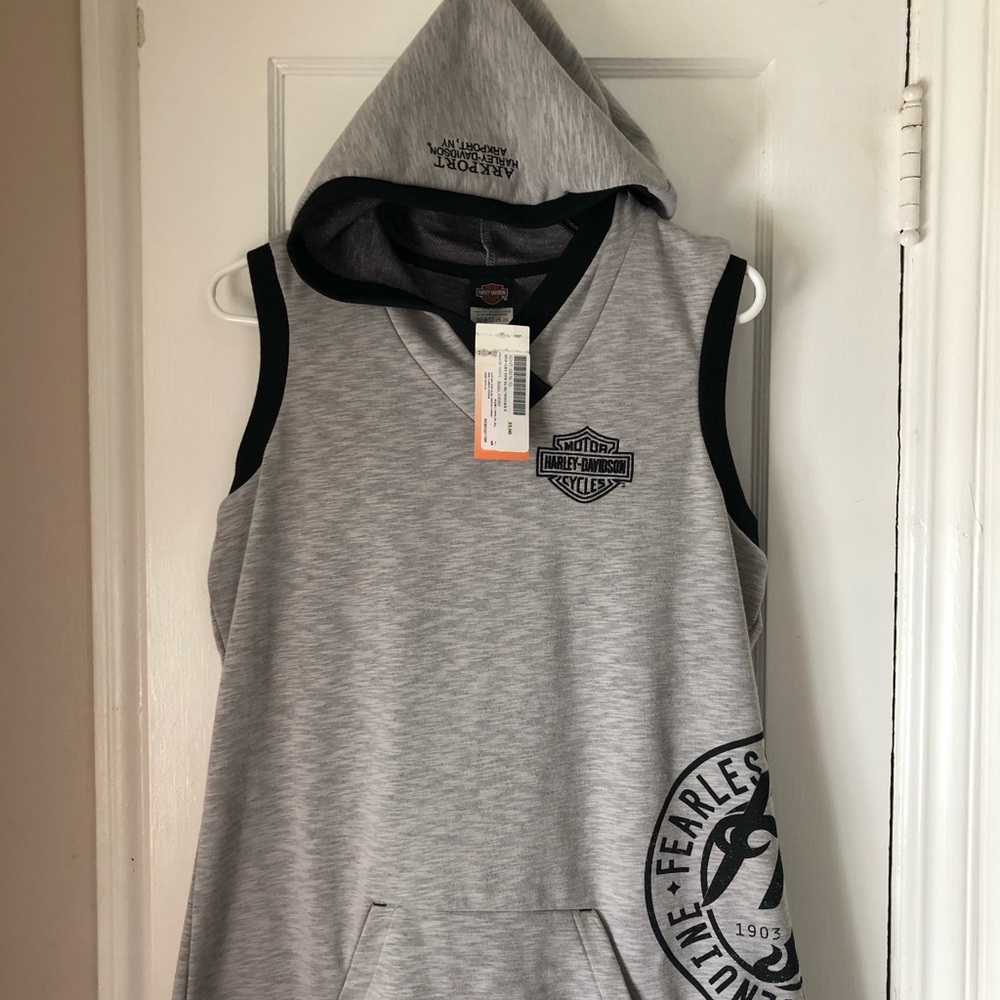 Harley Davidson Sleeveless Hoodie